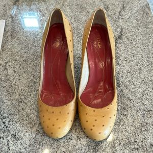 Kate Spade Ostrich Leather Pumps